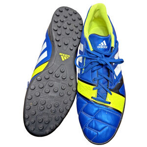 Adidas Turf Soccer Cleats Mens Size 13 Nitrocharge 3.0 TRX TF Blue Yellow Shoes